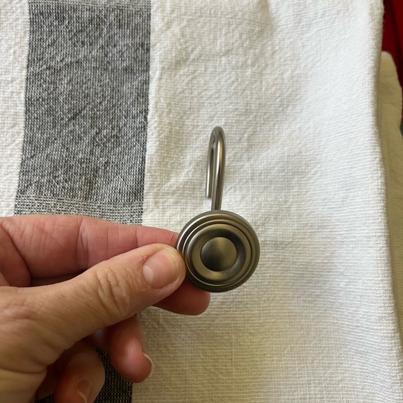 Like New - Project 62 shower curtain with 12 hooks. - Picture 5 of 5